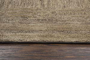 Rizzy Fifth Avenue FA129B Hand Tufted Casual/Tone on tone Wool Rug Brown 9' x 12'