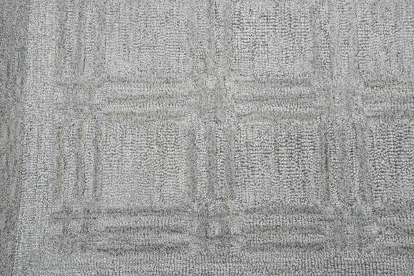 Rizzy Fifth Avenue FA135B Hand Tufted Casual/Tone on tone Wool Rug Gray 9' x 12'