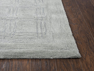 Rizzy Fifth Avenue FA135B Hand Tufted Casual/Tone on tone Wool Rug Gray 9' x 12'
