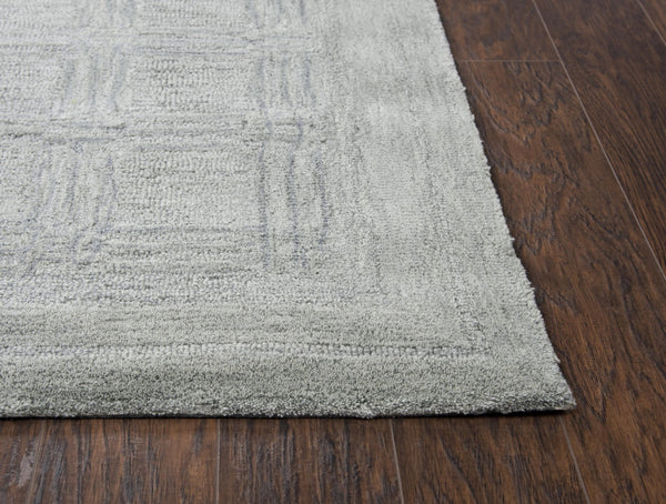 Rizzy Fifth Avenue FA135B Hand Tufted Casual/Tone on tone Wool Rug Gray 9' x 12'
