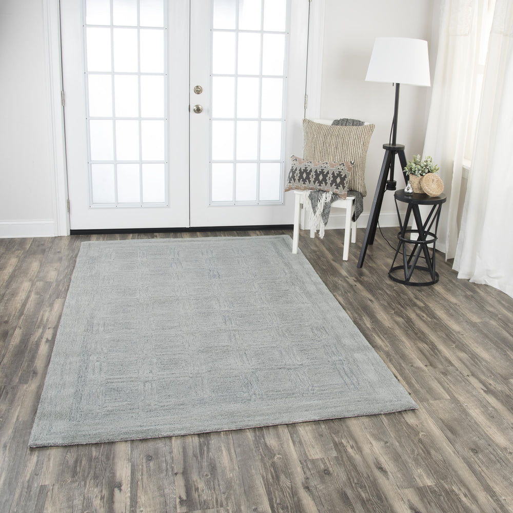 Rizzy Fifth Avenue FA135B Hand Tufted Casual/Tone on tone Wool Rug Gray 9' x 12'