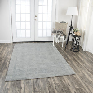 Rizzy Fifth Avenue FA135B Hand Tufted Casual/Tone on tone Wool Rug Gray 9' x 12'