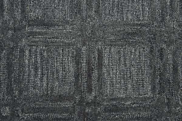 Rizzy Fifth Avenue FA136B Hand Tufted Casual/Tone on tone Wool Rug Dark Gray 9' x 12'