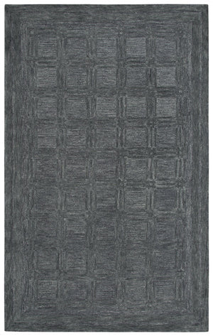 Rizzy Fifth Avenue FA136B Hand Tufted Casual/Tone on tone Wool Rug Dark Gray 9' x 12'