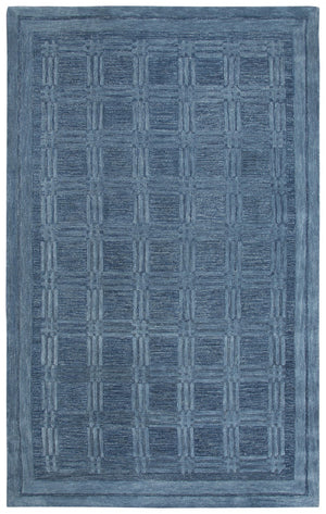 Rizzy Fifth Avenue FA140B Hand Tufted Casual/Tone on tone Wool Rug Blue 9' x 12'