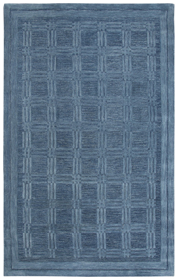 Rizzy Fifth Avenue FA140B Hand Tufted Casual/Tone on tone Wool Rug Blue 9' x 12'