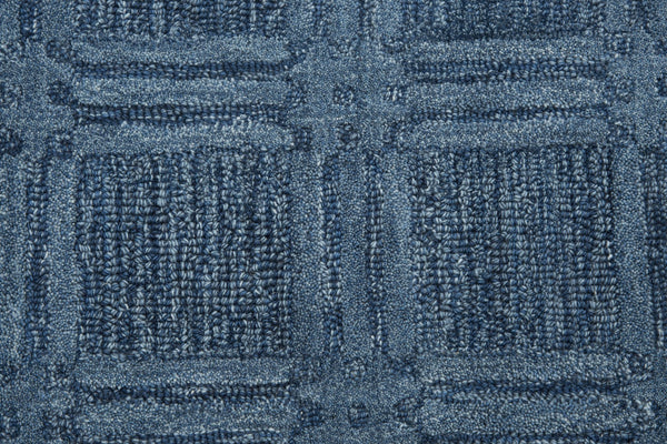 Rizzy Fifth Avenue FA140B Hand Tufted Casual/Tone on tone Wool Rug Blue 9' x 12'