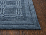 Rizzy Fifth Avenue FA140B Hand Tufted Casual/Tone on tone Wool Rug Blue 9' x 12'