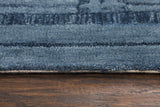 Rizzy Fifth Avenue FA140B Hand Tufted Casual/Tone on tone Wool Rug Blue 9' x 12'