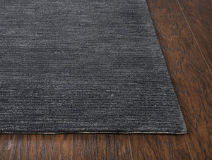 Rizzy Fifth Avenue FA152B Hand Tufted Casual/Tone on tone Wool Rug Dark Gray 9' x 12'