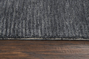 Rizzy Fifth Avenue FA152B Hand Tufted Casual/Tone on tone Wool Rug Dark Gray 9' x 12'