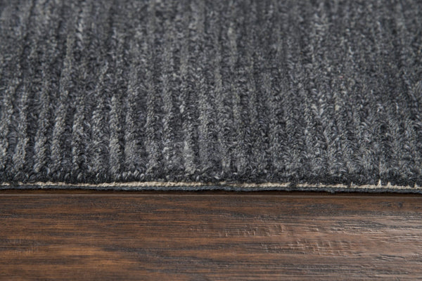 Rizzy Fifth Avenue FA152B Hand Tufted Casual/Tone on tone Wool Rug Dark Gray 9' x 12'
