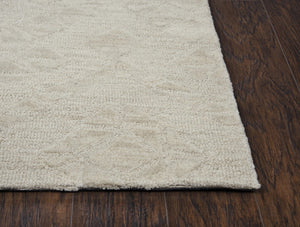 Rizzy Fifth Avenue FA167B Hand Tufted Casual/Tone on tone Wool Rug Beige 9' x 12'