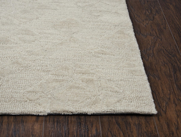 Rizzy Fifth Avenue FA167B Hand Tufted Casual/Tone on tone Wool Rug Beige 9' x 12'