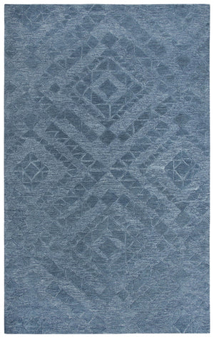 Rizzy Fifth Avenue FA168B Hand Tufted Casual/Tone on tone Wool Rug Blue 9' x 12'