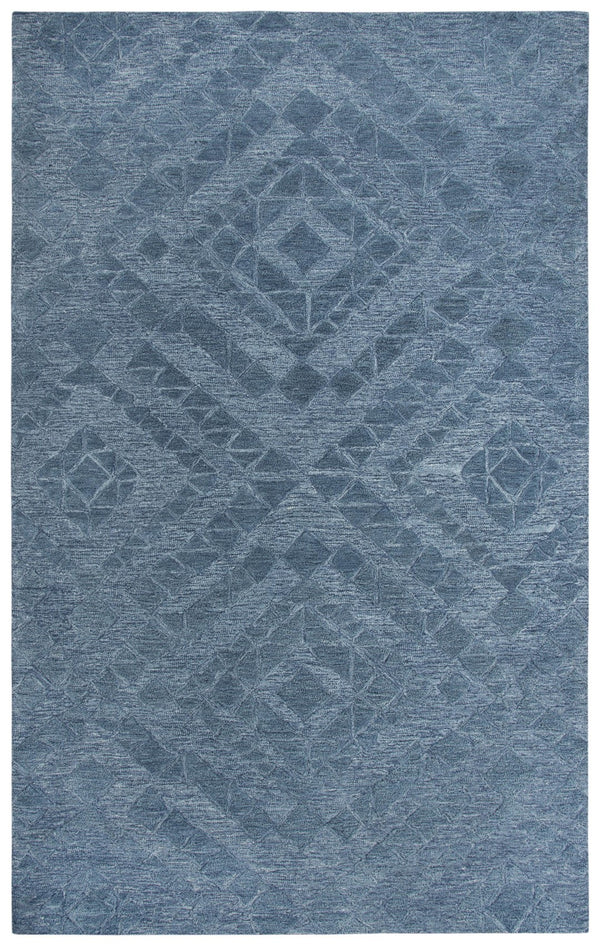 Rizzy Fifth Avenue FA168B Hand Tufted Casual/Tone on tone Wool Rug Blue 9' x 12'