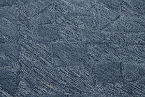 Rizzy Fifth Avenue FA168B Hand Tufted Casual/Tone on tone Wool Rug Blue 9' x 12'