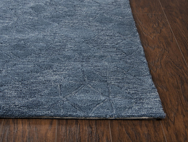 Rizzy Fifth Avenue FA168B Hand Tufted Casual/Tone on tone Wool Rug Blue 9' x 12'