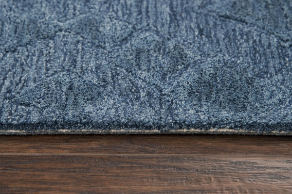 Rizzy Fifth Avenue FA168B Hand Tufted Casual/Tone on tone Wool Rug Blue 9' x 12'
