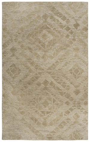 Rizzy Fifth Avenue FA169B Hand Tufted Casual/Tone on tone Wool Rug Brown 9' x 12'