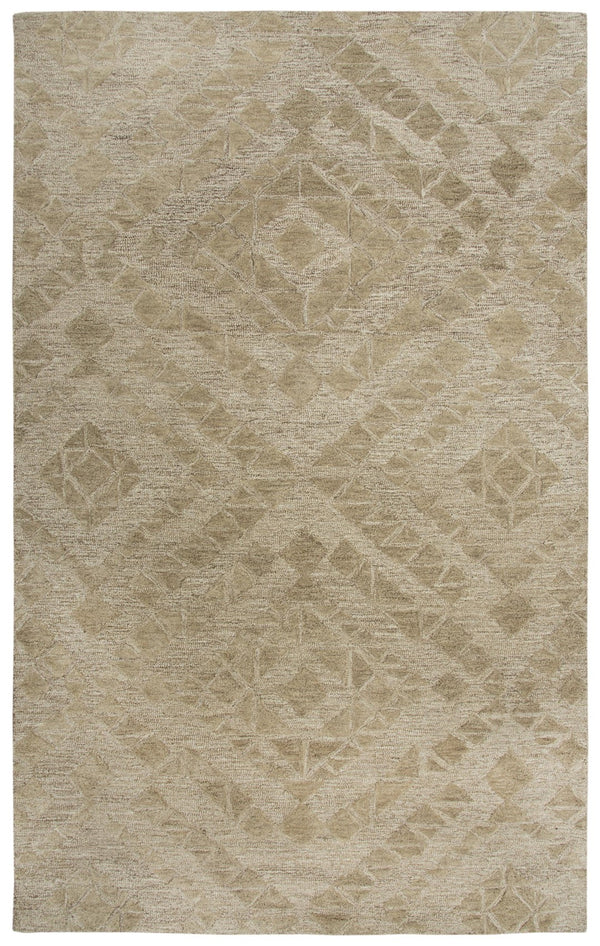 Rizzy Fifth Avenue FA169B Hand Tufted Casual/Tone on tone Wool Rug Brown 9' x 12'