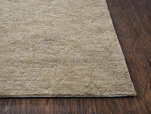 Rizzy Fifth Avenue FA169B Hand Tufted Casual/Tone on tone Wool Rug Brown 9' x 12'