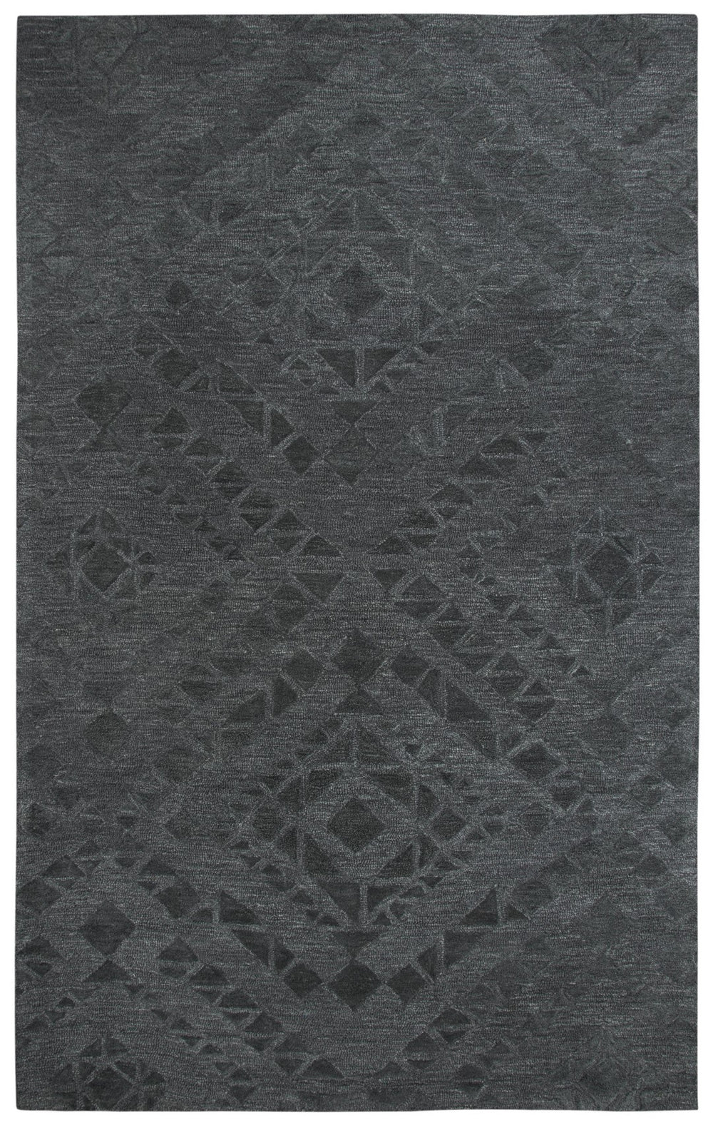 Rizzy Fifth Avenue FA170B Hand Tufted Casual/Tone on tone Wool Rug Dark Gray 9' x 12'