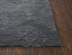 Rizzy Fifth Avenue FA170B Hand Tufted Casual/Tone on tone Wool Rug Dark Gray 9' x 12'