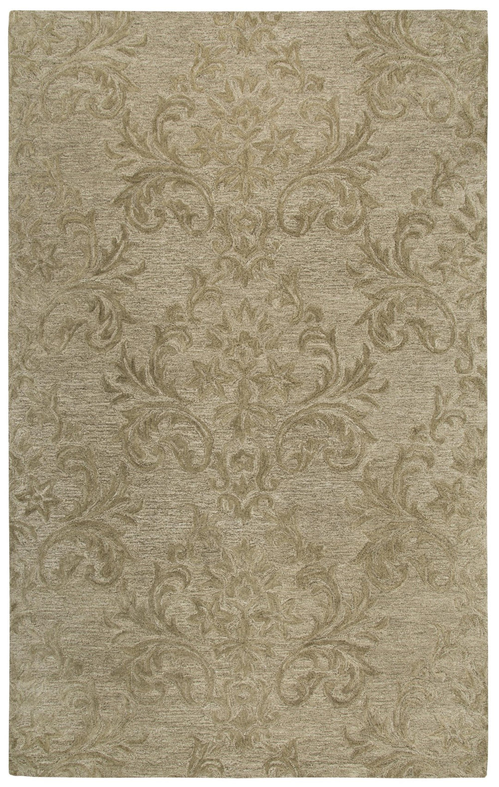 Rizzy Fifth Avenue FA176B Hand Tufted Casual/Tone on tone Wool Rug Brown 9' x 12'