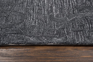 Rizzy Fifth Avenue FA177B Hand Tufted Casual/Tone on tone Wool Rug Dark Gray 9' x 12'