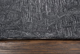 Rizzy Fifth Avenue FA177B Hand Tufted Casual/Tone on tone Wool Rug Dark Gray 9' x 12'