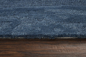 Rizzy Fifth Avenue FA179B Hand Tufted Casual/Tone on tone Wool Rug Blue 9' x 12'