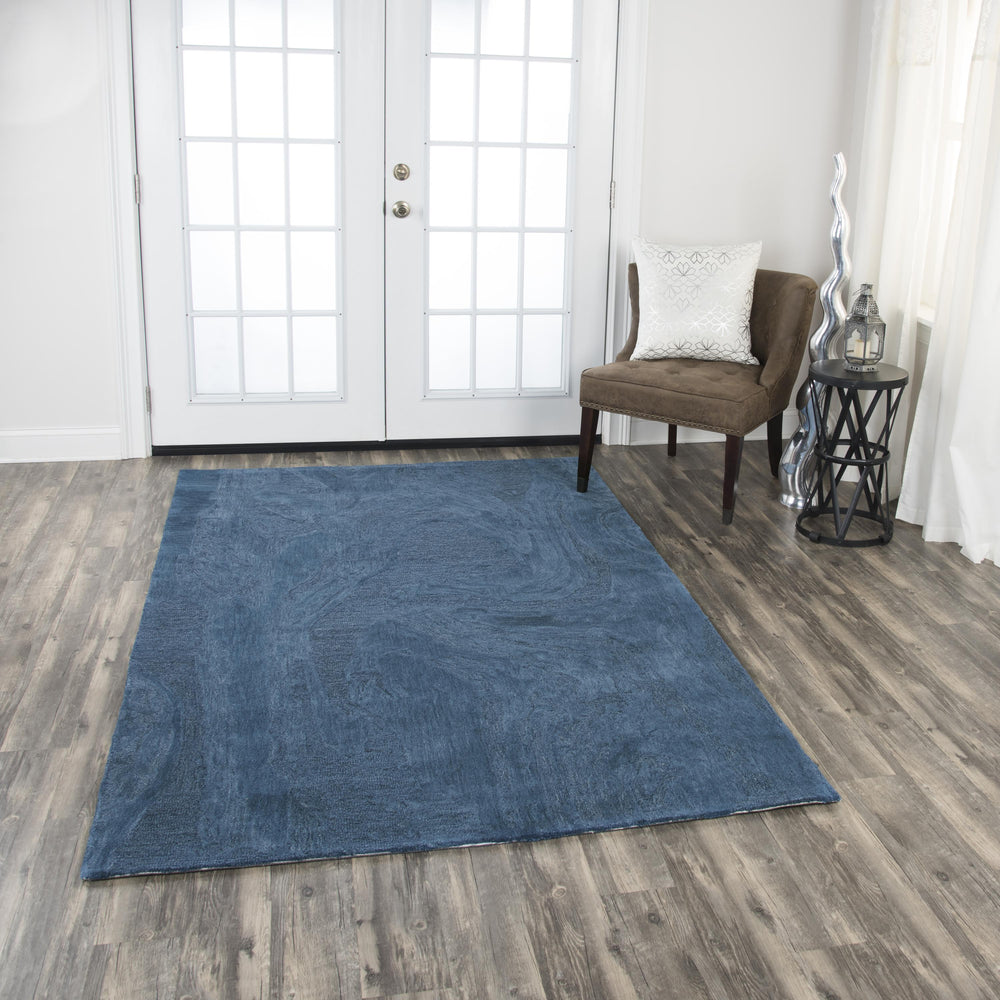 Rizzy Fifth Avenue FA179B Hand Tufted Casual/Tone on tone Wool Rug Blue 9' x 12'