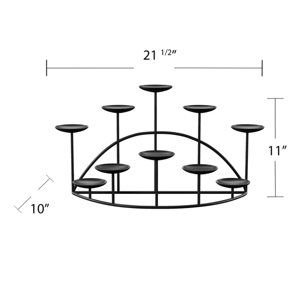 Safavieh Redway Metal Candelabra Holds Ten Candles For Elegant Mantel Or Shelf Display FA2110