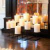 Safavieh Brindmon Nine Arm Iron Candelabra Tiered Sculptural Centerpiece For Mantel Or Table FA2115