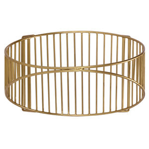Safavieh Torryann Metal Firewood Holder Open Frame Storage With Warm Brass Tone Fireplace Accent FA410618