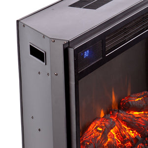 Safavieh 33-Inches Widescreen Electric Firebox With Led Flames Remote Heat Control For Indoor Use FA5133