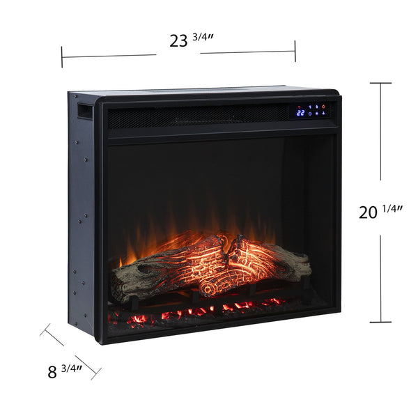 Safavieh 23'' Electric Firebox With Led Flames Resin Logs Touch Panel And Remote For Any Room FA5223