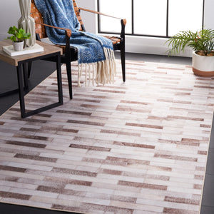 Safavieh Faux Hide 500 M/W S/R Power Loomed  Rug Beige / Brown FAH500B-9