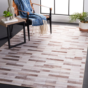Safavieh Faux Hide 500 M/W S/R Power Loomed  Rug Beige / Brown FAH500B-5