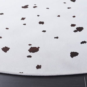 Safavieh Faux Hide 502 M/W S/R Power Loomed  Rug Ivory / Black FAH502A-9