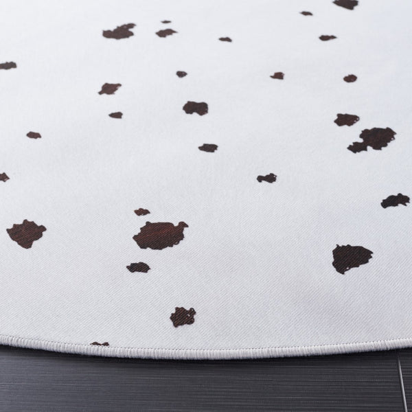 Safavieh Faux Hide 502 M/W S/R Power Loomed  Rug Ivory / Black FAH502A-6R