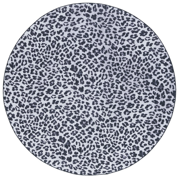 Safavieh Faux Hide 505 M/W S/R Power Loomed  Rug Ivory / Black FAH505A-6R