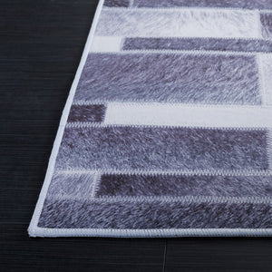 Safavieh Faux Hide 513 M/W S/R Power Loomed  Rug Grey / Ivory FAH513F-5