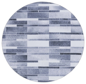 Safavieh Faux Hide 513 M/W S/R Power Loomed  Rug Grey / Ivory FAH513F-9