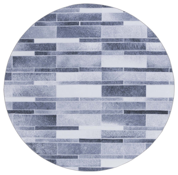 Safavieh Faux Hide 513 M/W S/R Power Loomed  Rug Grey / Ivory FAH513F-9