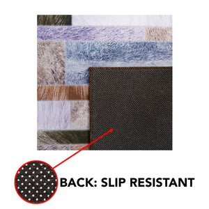 Safavieh Faux Hide 515 M/W S/R Power Loomed  Rug Beige / Purple FAH515A-5