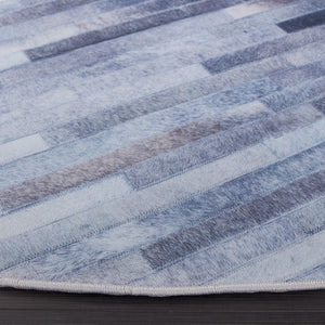 Safavieh Faux Hide 516 M/W S/R Power Loomed  Rug Light Grey / Grey FAH516F-9