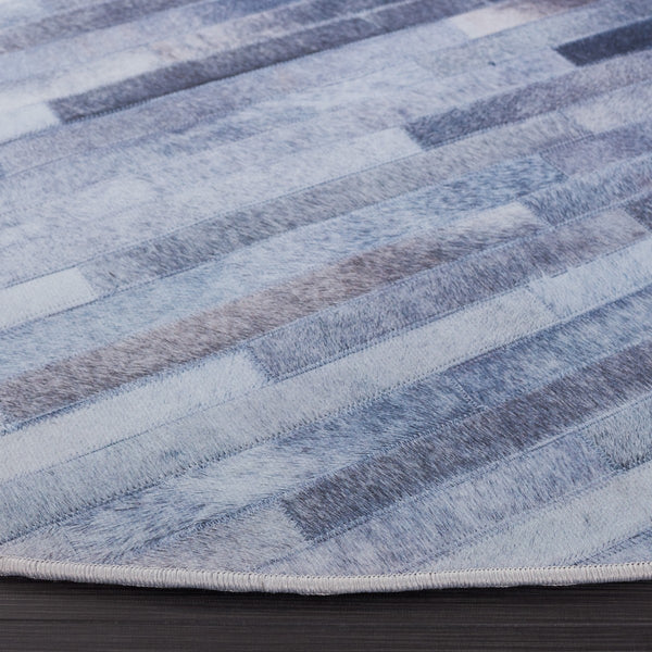 Safavieh Faux Hide 516 M/W S/R Power Loomed  Rug Light Grey / Grey FAH516F-9