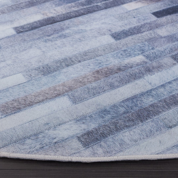 Safavieh Faux Hide 516 M/W S/R Power Loomed  Rug Light Grey / Grey FAH516F-6R